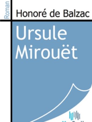cover image of Ursule Mirouët